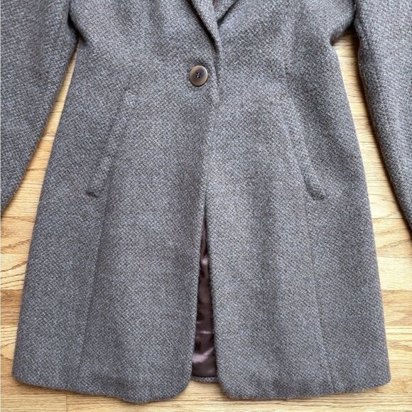 The Fisher Project Notch Collar Alpaca Wool Tweed Blazer Jacket Brown XS - Picture 3 of 13